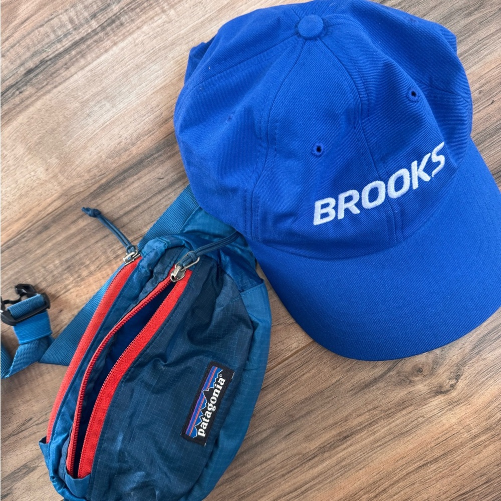Patagonia Blue and Red Waist Bag